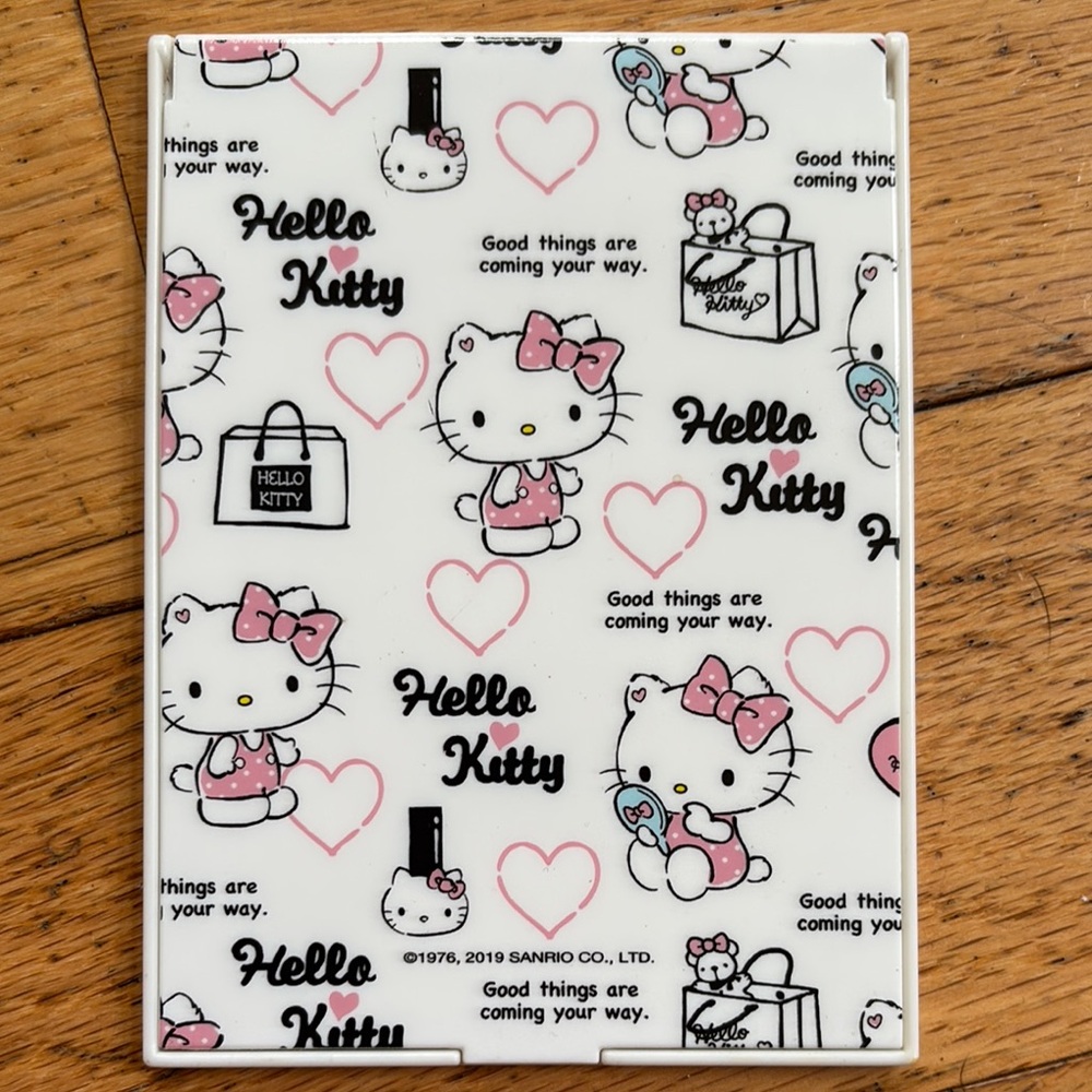 *SOLD* Sanrio Hello Kitty Baby White Black Vanity Mirror with Pink Accents
